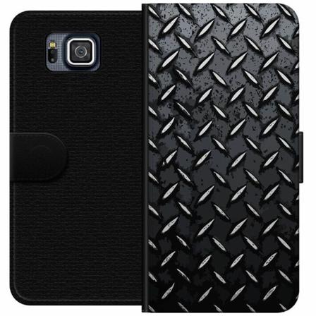 Samsung Galaxy Alpha Plånboksfodral Metalliskt Mönster