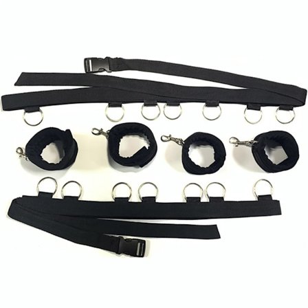 BDSM Sänky Bondage Kahleet Käsiraudat Avoimet Jalat Jalkaraudat Pariskunnat Flirttailu Orjaleikit Sidonta Raajojen Bondage Set Seksi Lelut