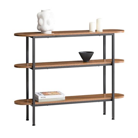 Rootz konsolbord - entrebord - skænk - sidebord - robust og rummeligt - justerbare fødder - væg sikker vippelås - PB(E1) & metal - 110 cm x 86 cm x 25