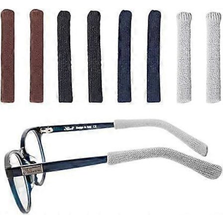 4 par brillebeskyttere, anti-skli strikkede briller, anti-skli briller, brilletilbehør for lesebriller solbriller