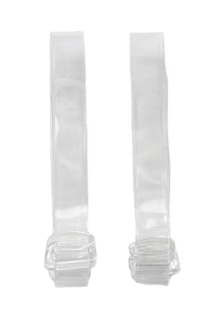 Å WOMAN Transparenta bh-band, 2 par Tillbehör Transparant ONESIZE