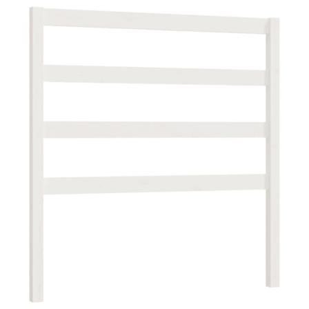 Vidaxl Sänggavel Vit 96x4x100 Cm Massiv Furu Vit