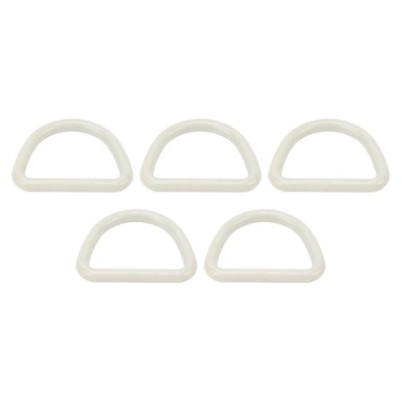 5 stk Båt D-ring Heavy Duty D-ring Festestropp Anker for Kajakk Fiskebåter Oppblåsbare Jolle Kano Grå