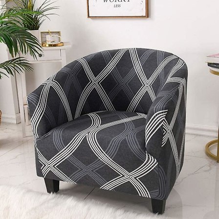 Stolbetræk til Armstole, Sofa Slipcover i Polyesterfiber, Klubstol Betræk, Strækbar Armstol Betræk, Aftagelig Vaskbar Sofa Betræk