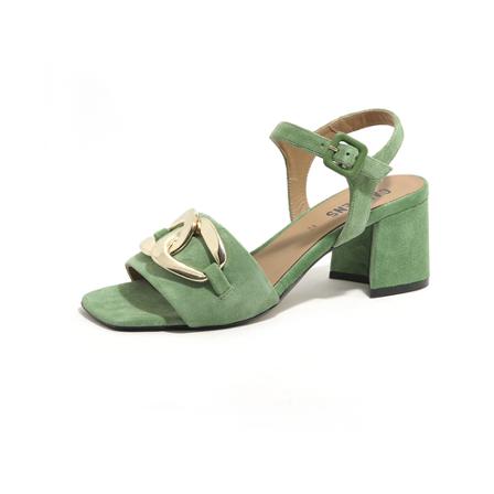 Carmens Women's Schoenen thyme mousse heel 6 ss22 , Groen , Dames , Maat: 38 EU