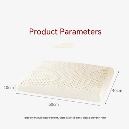 Naturlig Premium Latex Pute, Pute Hjelper med å Lindre Trykk, Nakke- og Skuldersmerter, Ingen Giftige Minneskumkjemikalier