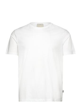 Mercerized Cotton Tee S/S Tops T-shirts Short-sleeved White Lindbergh Black
