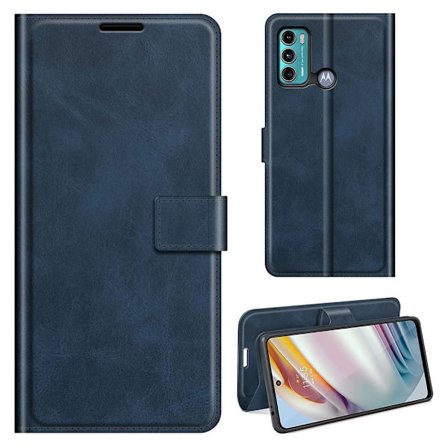 Lompakko Nahkakotelo For Motorola Moto G40 Fusion / G60 - Sininen
