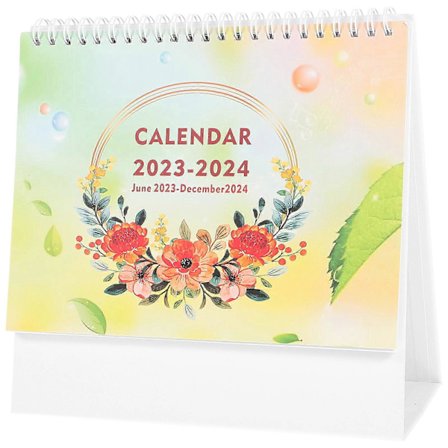 Bordkalender 2023-2024 Kalender Skrivebordskalender Månedlig Skrivebordsunderlag Kalender til Hjemmekontor