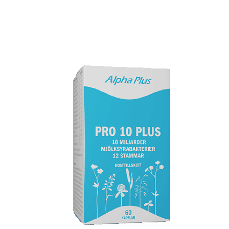 Alpha Plus Pro 10 Plus Melkesyrebakterier 60 kapsler