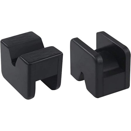 2 stk gummibeskyttelsesputer for jekk, adapter for jekkramme med spor, jekk