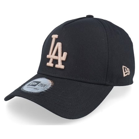 New Era - MLB Schwarz adjustable Cap - Los Angeles Dodgers League Essential Black A-frame Adjustable @ Hatstore