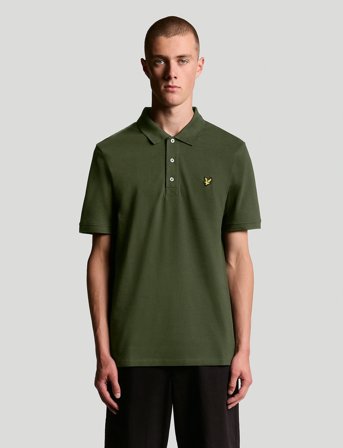 Lyle & Scott Plain Polo Shirt - Green - S