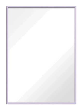 Poster & Frame Lilac Wood Mirror - Purple - 70X100CM