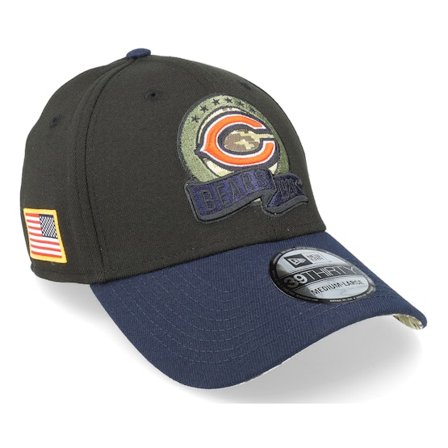 New Era - NFL Schwarz flexfit Cap - Chicago Bears M 39THIRTY NFL Salute To Service 22 Black/Navy Flexfit @ Hatstore