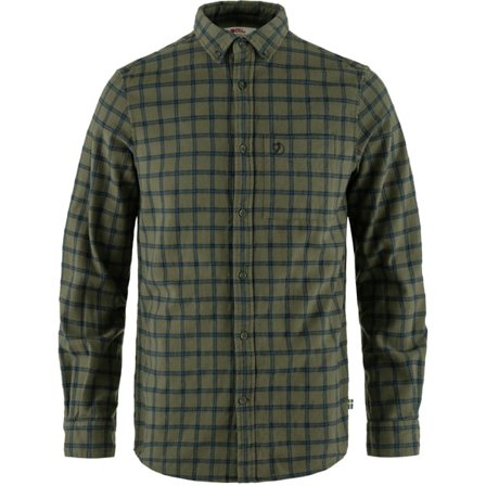 Fjällräven Övik Flannel Paita XL - Miehet - Laurel Green-Indigo Blue - Paidat