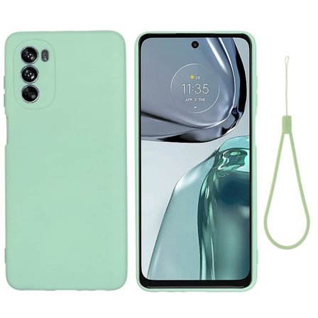 Matt Motorola Moto G62 5G skal av flytande silikon - Grön