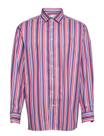 Men's Shirt: Business Fine Twill Patterned Eton