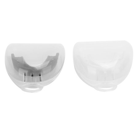 2 stk. EVA Tandbeskytter Mundbeskytter til Fodbold Basketball Boksning Sport Hvid Sort