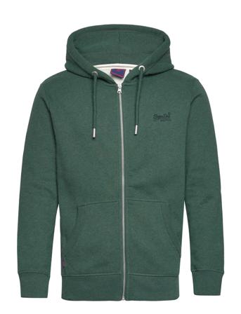 Vintage Logo Emb Ziphood Green Superdry