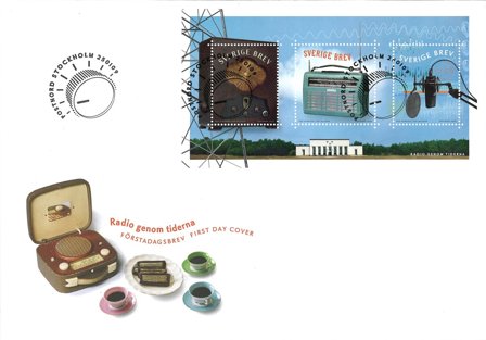 Sverige - Radio - FDC med miniark