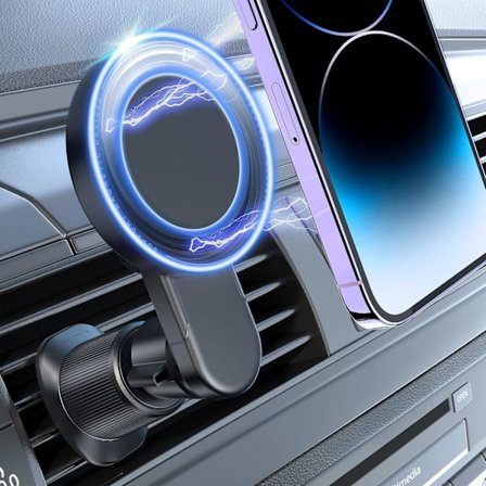 Magneettinen puhelinpidike autoon, yhteensopiva Magsafen kanssa [20x N52 magneetit] 2023 Magsafe-autopidike, iPhone 14/13/12 Pro Plus Max ja kaikki{ee