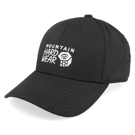 Mountain Hardwear - Zwart adjustable Cap - Logo 6 Panel Black Adjustable @ Hatstore