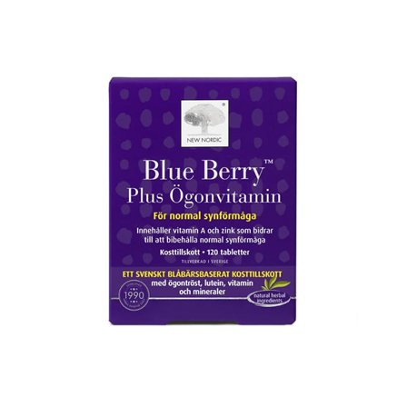New Nordic Blue Berry Plus Øyenvitamin 120 tabletter