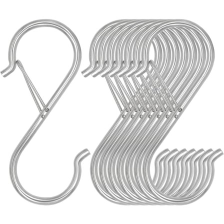 8-pakning S-krok, 3,5-tommers tung S-krok med sikkerhetsbeltespenne