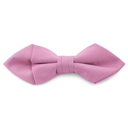 Spiczasta muszka w kolorze jasnoróżowym z zapięciem Basic dla mężczyzn - Muszki gotowe do noszenia