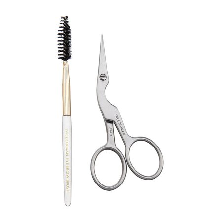 Tweezerman Brow Shaping Scissors & Brush, Hår, Hårklipning, Frisørsakse
