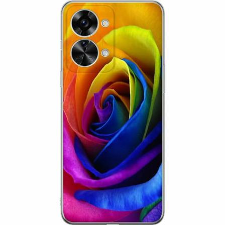 Oneplus Nord 2t Mjukt Skal - Rainbow Rose