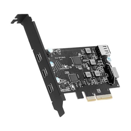 Usb3.2 Gen2 Tre Type-c Pcie udvidelseskort Asm3142 Chip 20gb Pci-e X4 X8 X16