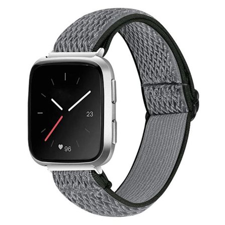 Vävd Nylonarmband Fitbit Versa/Versa 2 Grå