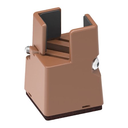 Sett med 4 justerbare møbelføtter, brune, høyde 50 mm, passer