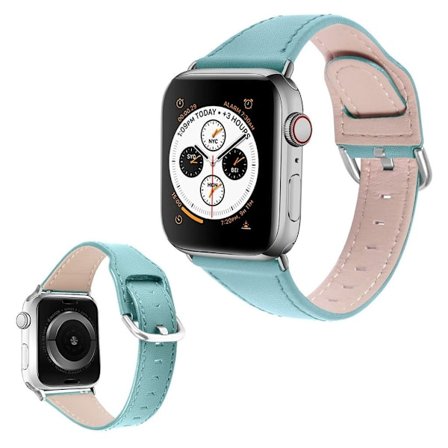 Apple Watch Series 3/2/1 38mm genuine leather watch band - Blue