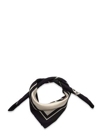 Filippa K Printed Silk Scarf - Black - ONE SIZE