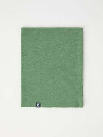 Polarn O. Pyret - Solid color neckwarmer in merino wool - Onesize - Childrenswear - green