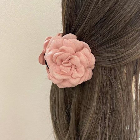 Ruusu Rapu Kukka Hiusklipsi PINKKI 9CM pinkki pink 9cm