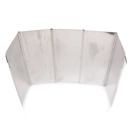 5 Plader Foldbar Udendørs Camping Vindskærm Aluminium Legering Gasskomfur Vindskærm Picnic Kogeplade Brænder Vindtæt Skærm