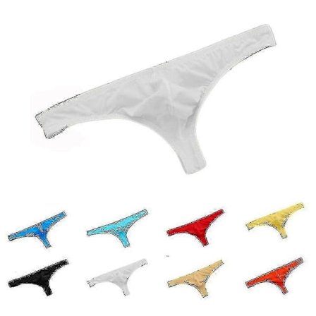 Herre Solid Stringtruser Ultratynn Pustende Lav Midje Mykt Undertøy-Perfet