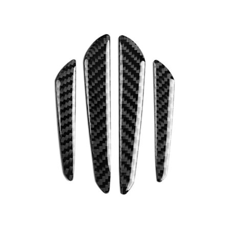 Porte støtfangerbeskyttelse, 4 universelle karbon dør beskyttelse støtfangerdeksel, karbonfiber