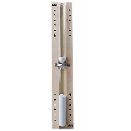 15 Minutters Sauna Timeglass, Sauna Timeglass Sand Timer Roterende Tre Minutter Med Glassklokke Og Sand