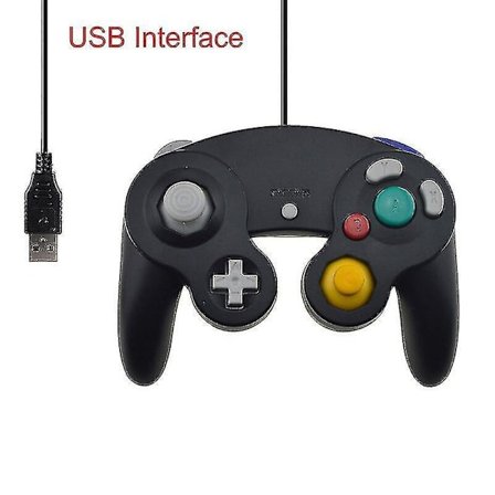 Trådløs controller til Gamecube, USB-tilsluttet, til Nintend, til Ngc Gc Controle, til Mac-computer, PC-spilcontroller