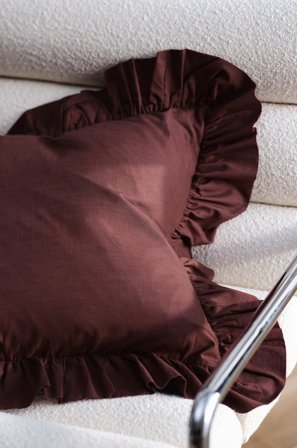 Jotex - Putetrekk 50x50 Cm Mørkebrun - WALLACE - Kjøp Pynteputer & trekk hos Jotex