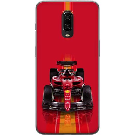 Yhteensopiva Puhelinkuori OnePlus OnePlus 6T Ferrari Formula 1 -auto ikonisessa punaisessa muotoilussa urheilullisella tarkkuudella