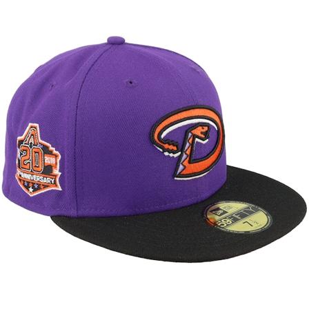 New Era - Arizona Diamondbacks Cooperstown 59FIFTY 20th Ann Purple/Black Fitted Fitted Purple Cap - MLB @ Hatstore