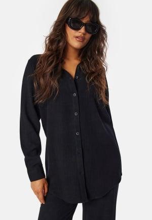 Object Collectors Item Objsanne L/S Shirt 40 Black Kauluspaidat Dam