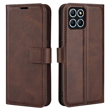 Lompakko Nahkakotelo For Honor X8 - Ruskea