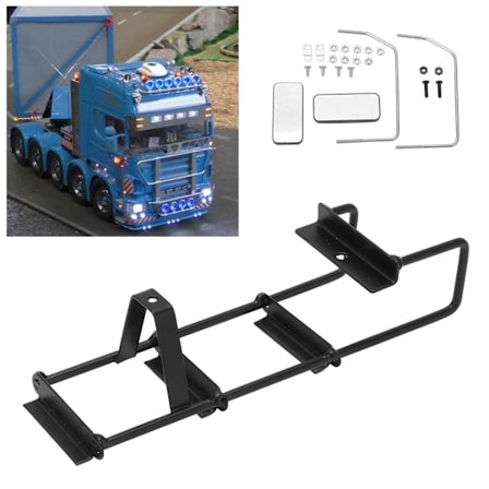 RC-bil Metalsidespejle og stiger til Tamiya 1/14 RC Trailer Traktor og Dumper